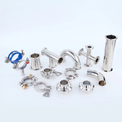 Stainless Steel Sanitary 3A Elbow/Tee/Reducer Butt Weld Pipe Fitting Tri Clamp Pipe Fitting