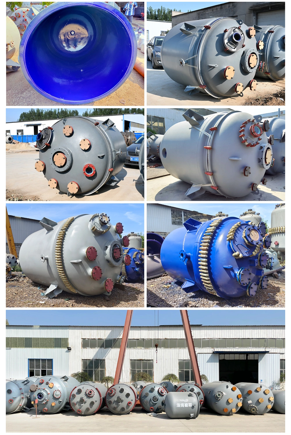 Chlorine Tank Mixer Reactor Vessel with Glass Lined