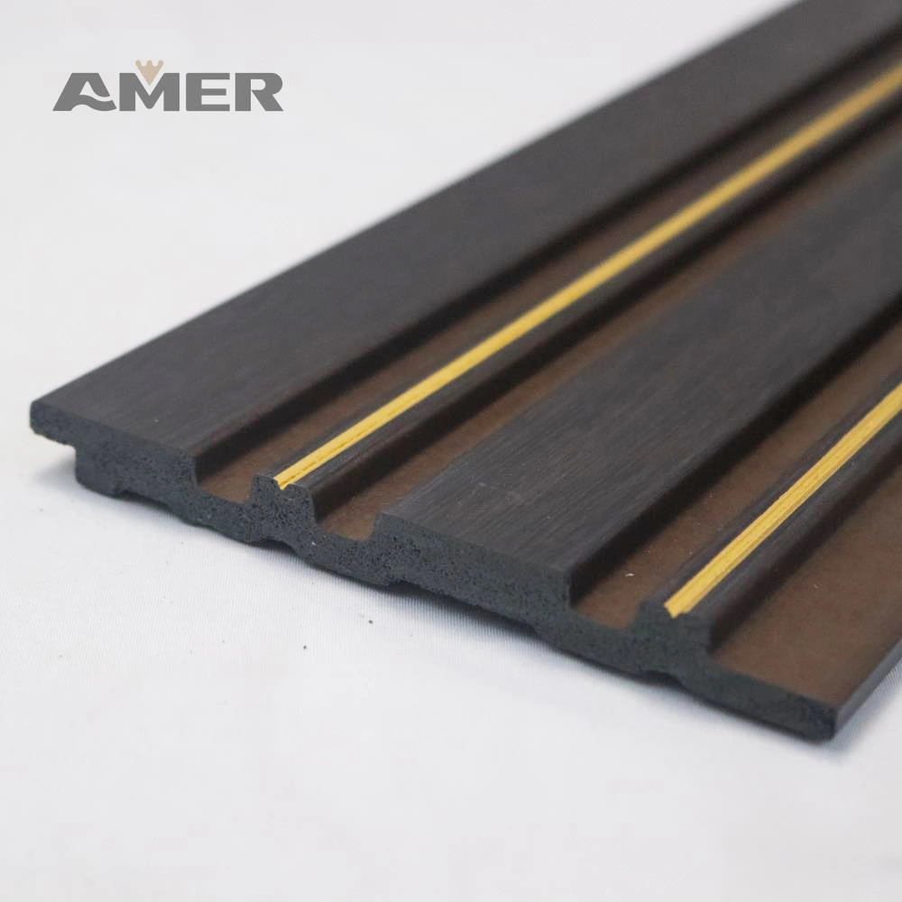 Amer Wholesale PS Plastic Charcoal Louvers Wall Panels PS Wall Panel PS Decoration Panel Building Material