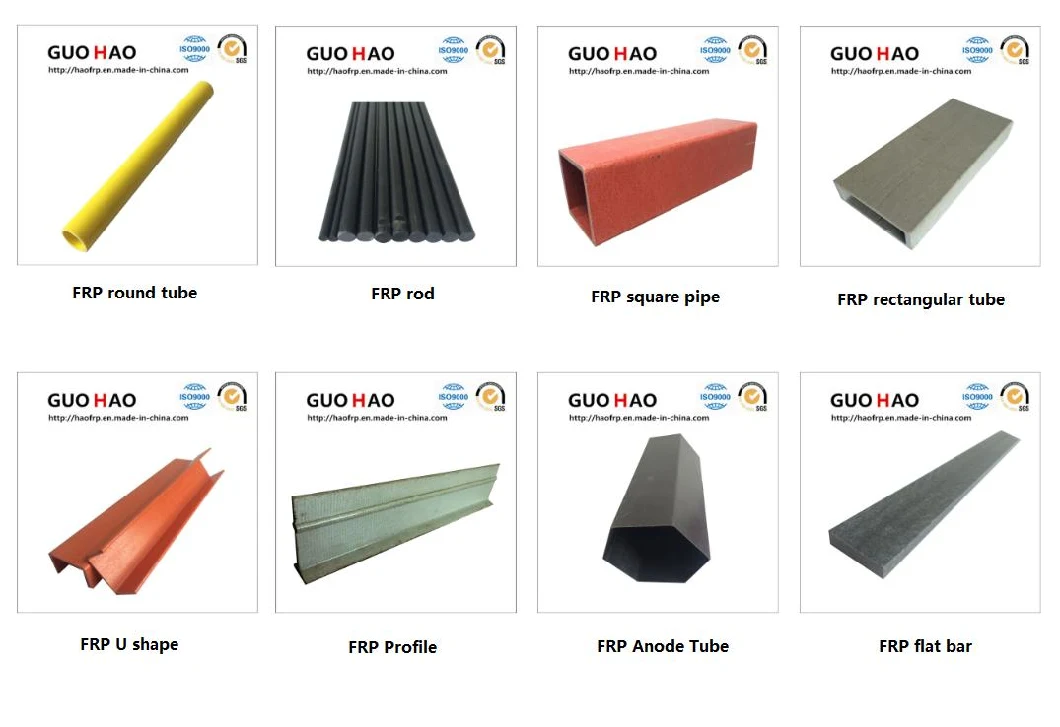 Fiberglass Corrosion-Resistant Fiberglass, Light FRP/GRP I-Profiles Gh I001 Guohao041 FRP Products