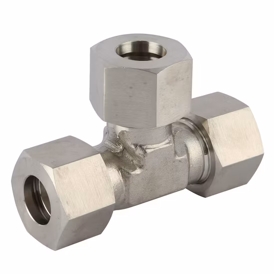Carbon Steel Swagelok Standard Hydraulic Pipe Fitting with Union Tee